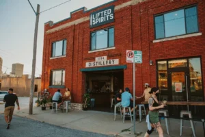Image shows outside of Lifted Spirits in Kansas City, MO
