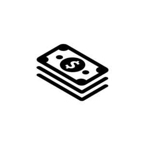 Icon of a stack of money
