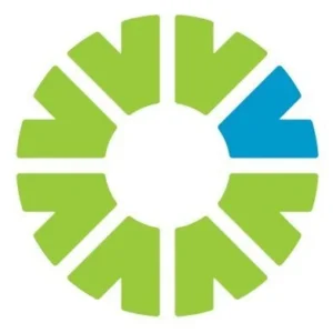 Blue and green AltCap logo